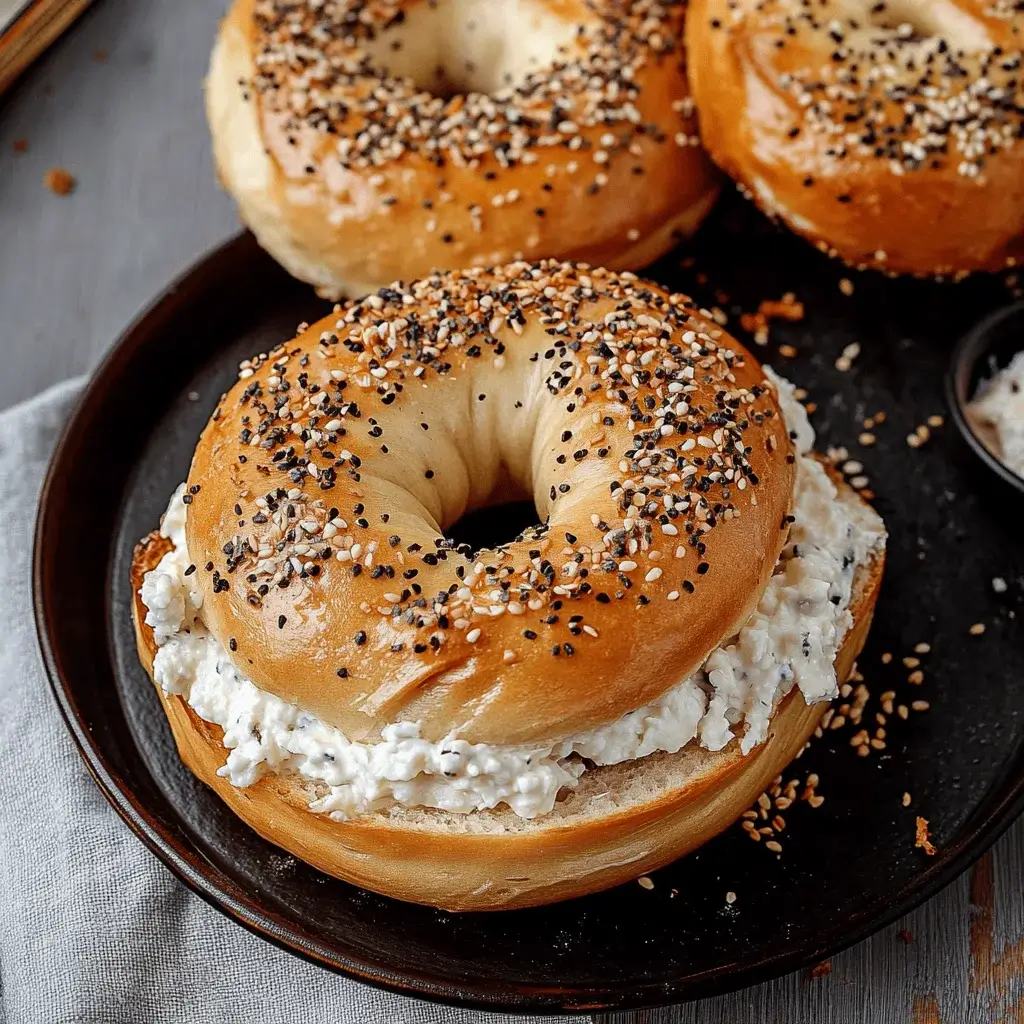 Everything Bagel with Cottage Cheese