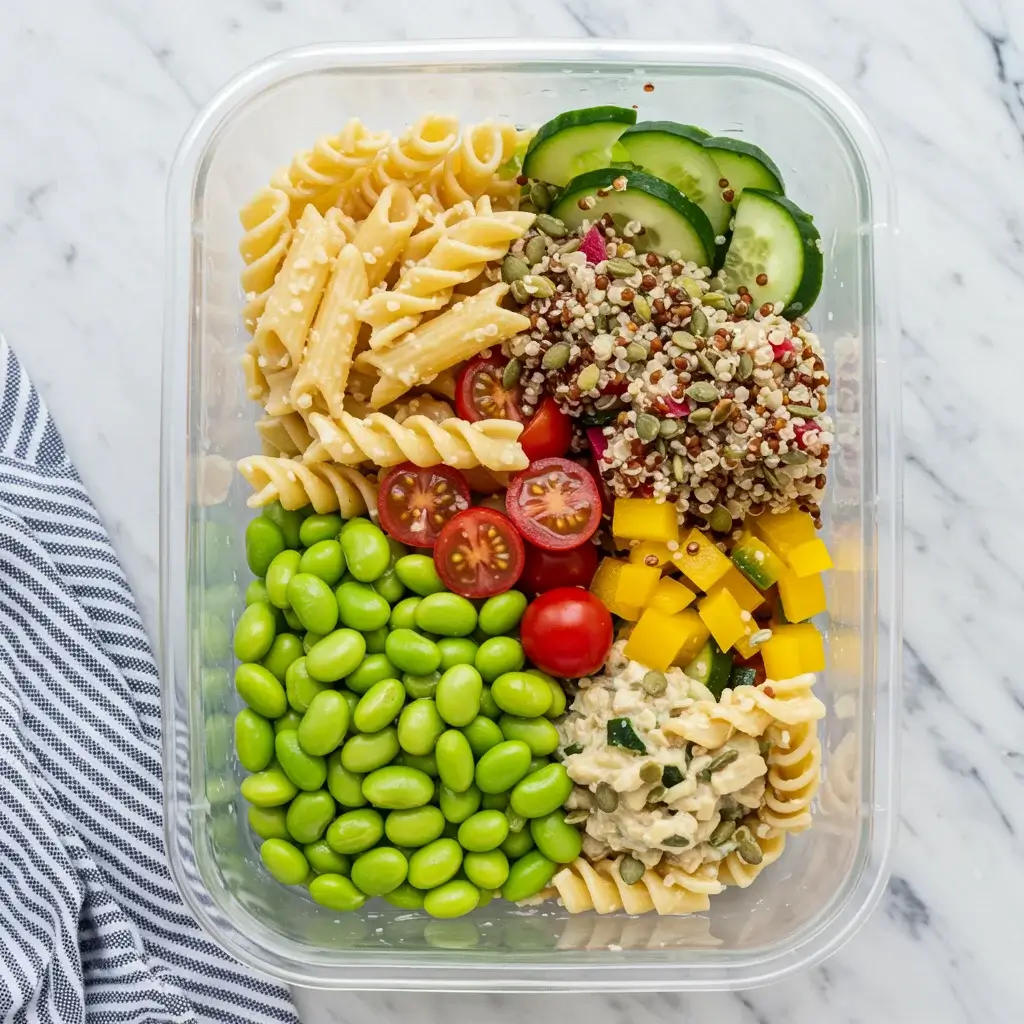Vegan High Protein Pasta Salad
